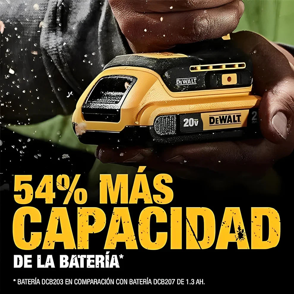 Kit Taladro DeWalt + 2 Baterías + Kit Herramienta 46 PCS