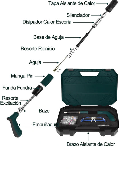 [50%OFF] ¡Kit de Pistola de Clavos + Accesorios Incluidos™!